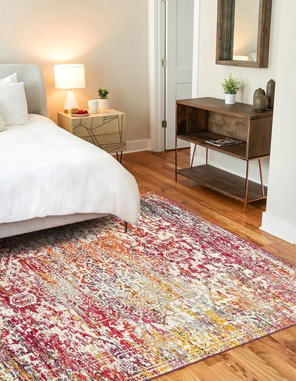 Rugs.com Arlington Collection Rug – 8x11 Multi Medium-Pile Rug Perfect for Living Rooms, Large Dining Rooms, Open Floorplans