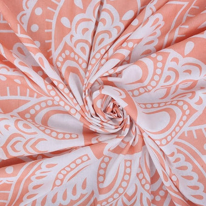 raajsee Rose Gold Elephant Mandala Tapestry For Bedroom - Indie Boho Trippy Wall Hanging 30x40 Inches