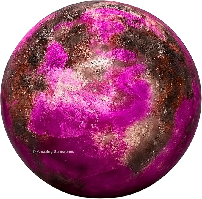 Amazing Gemstone Cobalt Calcite Crystal Ball with Stand - 1.5 Inches Crystal Sphere Meditation Balls for Witchcraft and Decorative Balls