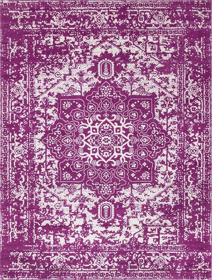 Rugs.com Arlington Collection Rug – 10' x 13' Purple Medium-Pile Rug Perfect for Living Rooms, Large Dining Rooms, Open Floorplans