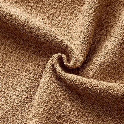 ANRODUO Pack of 2 Textured Boucle Throw Pillow Covers Soft Tobacco Brown Euro Decorative Accent Solid Pillow Cases Cozy Modern Couch Cushion Case for Sofa Bedroom Living Room Home Decor, 26 x 26 Inch