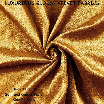2 Pack 16x16 Pillow Cover Velvet Pillow Covers, Square Throw Pillow Covers for Living Room Decorations Throw Pillow Case, Throw Pillow Cover Cushion Cover for Home Sofa Bedroom Car, Dark Gold