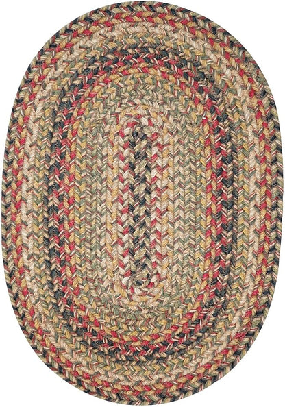 Homespice Kingston Jute Braided Placemats, Warm Country Decor, Set of 4, Multicolor 13x19 Oval Table Mats - Vibrant Colors, Durable, Easy to Clean and Protects Furniture