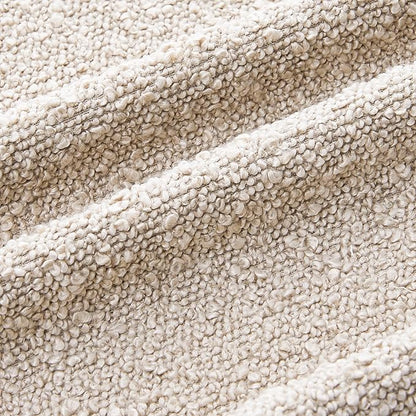 Mixhug Decorative Boucle Throw Pillow Covers, Dark Flax, 12 x 20 Inches, Pack of 2 - Neutral Textured Boho Pillow Covers for Couch and Bed