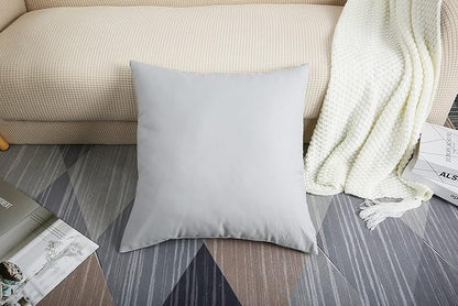 TangDepot Cotton Solid Throw Pillow Cover, 12 INCH x 12 INCH, Gray Stone