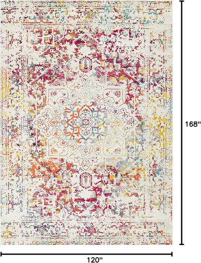 Rugs.com Arlington Collection Rug – 10' x 14' Multi Medium-Pile Rug Perfect for Living Rooms, Large Dining Rooms, Open Floorplans