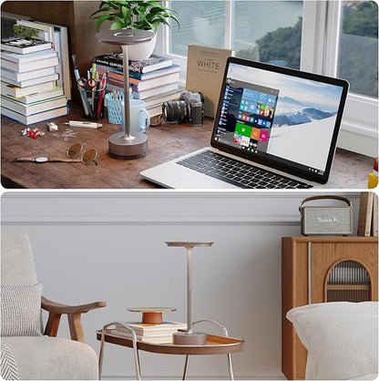 1 Pack Rechargeable Table Lamps Cordless, Portable 5000mAh Outdoor Table Light, 3 Color Stepless Dimming LED Table Lamp with Memory Function, for Home/Dinner/Patio/Restaurant.(Champagne Gold)