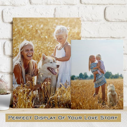 GMissT Canvas Prints With Your Photos - Personalized Pictures On Canvas Custom Poster for Home Decor - Floating Frames & Gift Wrapping Available