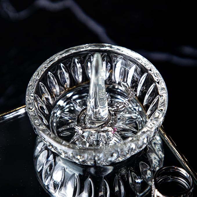H&D HYALINE & DORA Crystal Ring Holder Dish