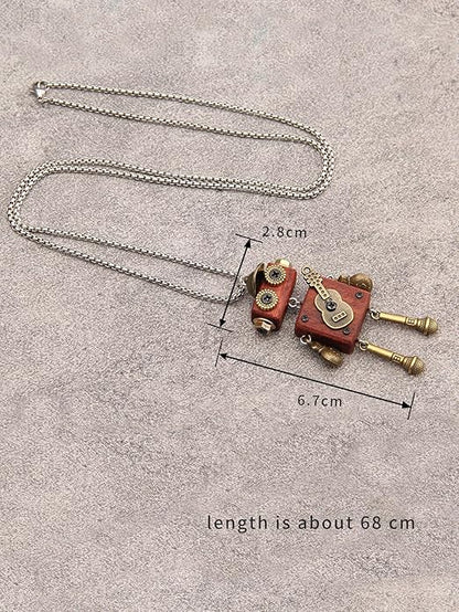 Leather Necklace for Women Boho Choker Necklace Long Cord Leather Pendant Bohemian Neckalce Vintage Alloy Pendant Leather Rope Necklace Wooden Necklaces for Women