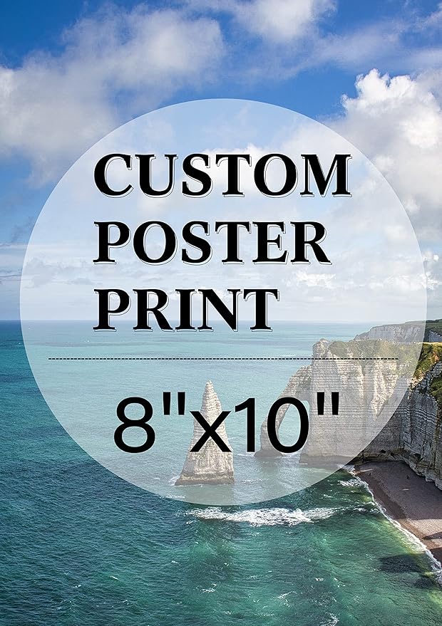 jenesaisquoi Custom Canvas Art Print 8" x 10", Upload Your Photo Image Custom Personalized Photo to Poster Printing Home Decor Wall Art Prints (Unframed)