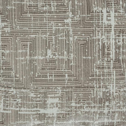LR Home Transitional Distressed Geometric Gray/Ivory Polyester Blend Cube Pouf for Home Decor | Indoor Foot Rest for Living Room & Bedroom | 18 x 18 x 18 Stuffed Ottoman for Seating