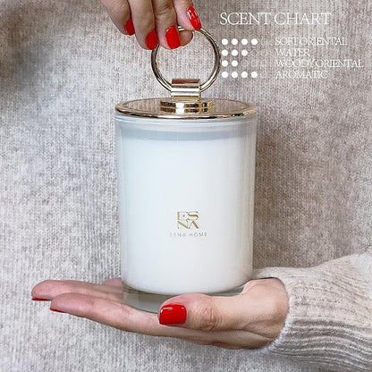 Luxury Scented Candle Aromatherapy Candles for Home Scented 100% Natural Soy Candles Hand Poured Vegan Wax Holiday Candles Gift for Christmas Home Decor Gifts for Women 8.8oz Long Lasting Slow Burn