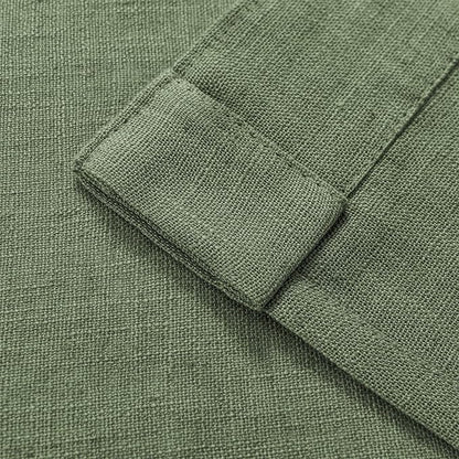 Joydeco Linen Curtains 96 Inch Length 2 Panel Sets,Light Filtering Curtains for Bedroom 52 Inch Wide Living Room Drapes with Back Tabs & Rod Pockets (W52 x L96 Inch, Loden)