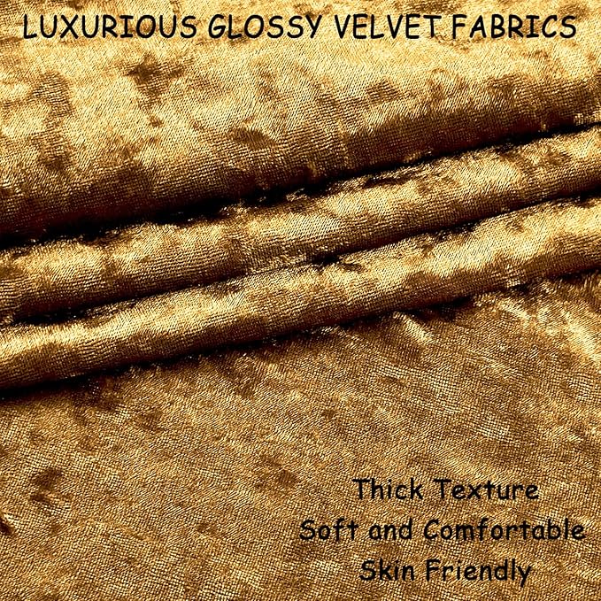 2 Pack 12x20 Pillow Cover Velvet Pillow Covers, Square Throw Pillow Covers for Living Room Decorations Throw Pillow Case, Throw Pillow Cover Cushion Cover for Home Sofa Bedroom Car, Dark Gold