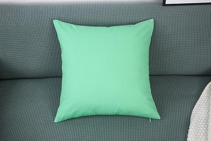 TangDepot Handmade Decorative Solid 100% Cotton Canvas Throw Pillow Covers/Cushion Covers, 45 Colors Available - (16" x 16" , Mint Green, 1 Count (Pack of 1))