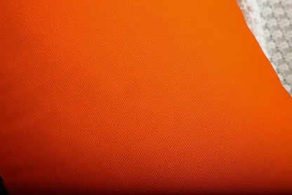 TangDepot Handmade Decorative Solid 100% Cotton Canvas Throw Pillow Covers/Cushion Covers, 45 Colors Available - (20"x20" 2 Pieces, Orange), 2 Count (Pack of 1)