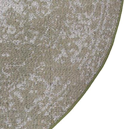 Rugs.com Arlington Collection Rug – 12 Ft Round Green Medium-Pile Rug Perfect for Kitchens, Dining Rooms