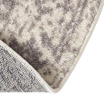 Rugs.com Arlington Collection Rug – 12 Ft Round White Medium-Pile Rug Perfect for Kitchens, Dining Rooms