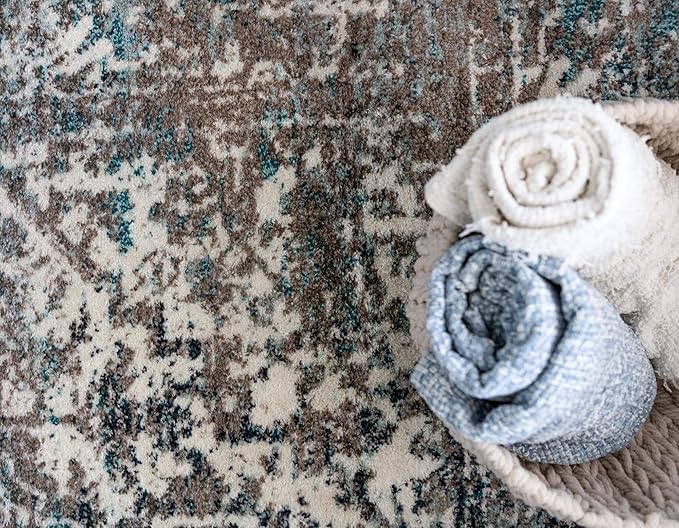 Rugs.com Arlington Collection Rug – 7' x 10' Grey Medium-Pile Rug Perfect for Living Rooms, Large Dining Rooms, Open Floorplans