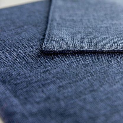 Home Brilliant Set of 4 Placemats Blue Placemats Heat Resistant Dining Table Place Mats Kitchen Table Mats, Navy Blue