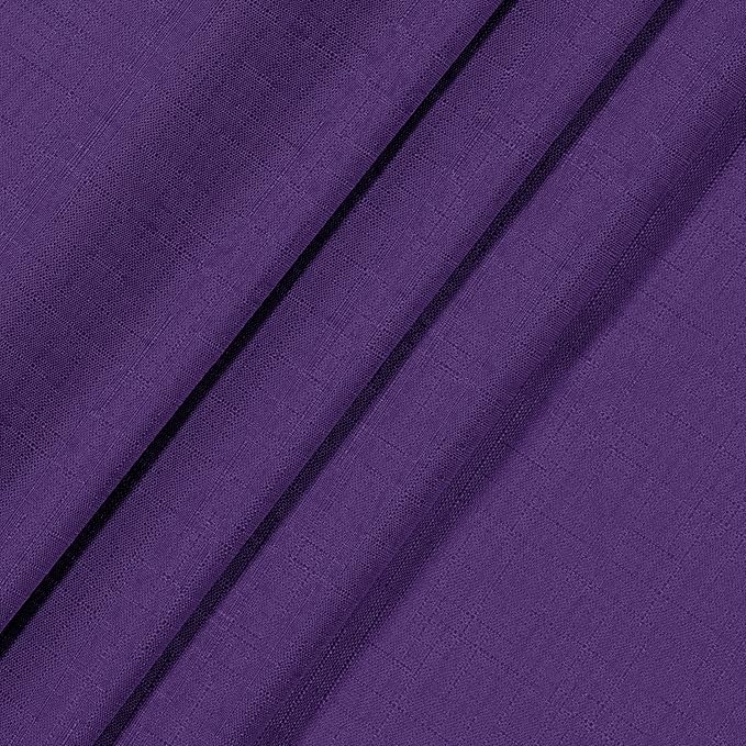 ECLIPSE Kendall Modern Blackout Thermal Rod Pocket Window Curtain for Bedroom or Living Room (1 Panel), 42" x 54", Purple