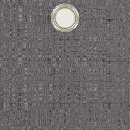 ECLIPSE Kendall Solid Textured Blackout Thermal Insulated Lining Grommet Window Curtain for Bedroom (1 Panel), 42 in x 54 in, Charcoal