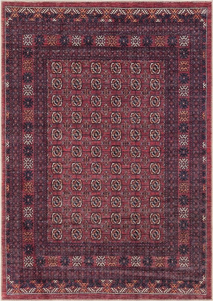 Keen Home Design 3x5 Rug - Machine Washable Entry Rug with Non-Slip Backing, Ideal for Enteryway, Kitchen, Bathroom, Laundry Room - Vintage, Easy Clean, Durable, Low Pile Rug - (3' x 5')