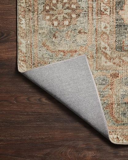 Loloi Margot Collection MAT-03 Ocean/Spice 8'-6" x 11'-6" Area Rug feat. CloudPile, No-Shed Easy Clean Large Patterned Area Rug for Living Room, Bedroom, Dining Area