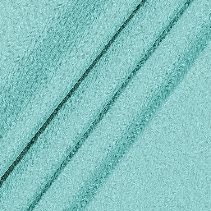 ECLIPSE Kendall Modern Blackout Thermal Rod Pocket Window Curtain for Bedroom or Living Room (1 Panel), 42" x 63", Pool