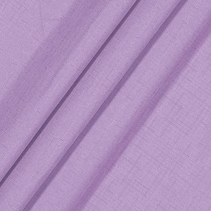ECLIPSE Kendall Modern Blackout Thermal Rod Pocket Window Curtain for Bedroom or Living Room (1 Panel), 42" x 84", Light Purple