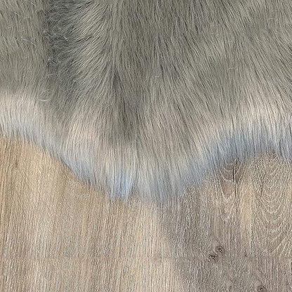 LAMBZY High Pile Super Soft Faux Sheepskin Rug (12'x15, Grey)