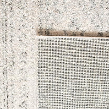 SAFAVIEH Area Rug 9x12 - Tulum Collection - Large - Ivory & Grey, Moroccan Boho Tribal Design, Non-Shedding & Easy to Clean, Ideal for Living Room, Bedroom, Dining Space (TUL272A)