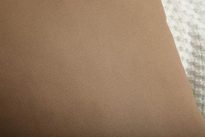 TangDepot Handmade Decorative Solid 100% Cotton Canvas Throw Pillow Covers/Cushion Covers, 45 Colors Available - (20" x20" , Light Coffee, 2 Count (Pack of 1))