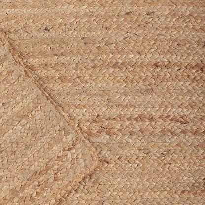 REDEARTH · Rectangular Area Rug - 4'x6' Braided Natural Jute with Non-Skid Backing - Handwoven Boho Rug for Bedroom, Kitchen, Living Room Aesthetic Home Decor - Durable Handmade Rug, Set of 2