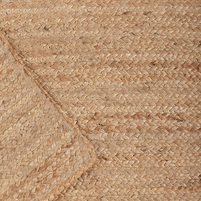 REDEARTH · Area Runner Rug - 2'x6' Braided Natural Jute with Non-Skid Backing - Handwoven Rectangular Boho Rug for Bedroom, Kitchen, Living Room Aesthetic Home Decor - Handmade Carpet, Set of 2