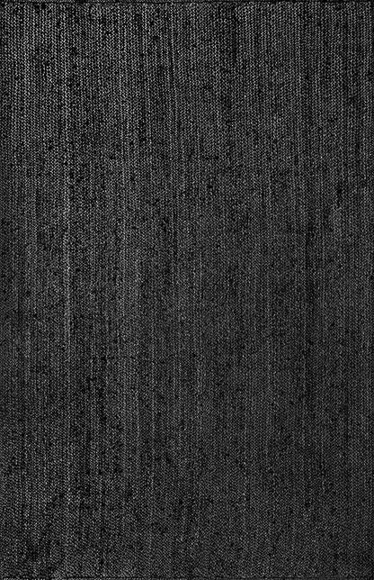 nuLOOM 9x12 Rigo Jute Hand Woven Area Rug, Black, Solid Farmhouse Design, Natural Fiber, For Bedroom, Living Room, Dining Room, Hallway, Office, Kitchen, Entryway