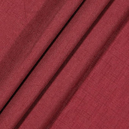ECLIPSE Kendall Modern Blackout Thermal Rod Pocket Window Curtain for Bedroom or Living Room (1 Panel), 42 x 95, Ruby