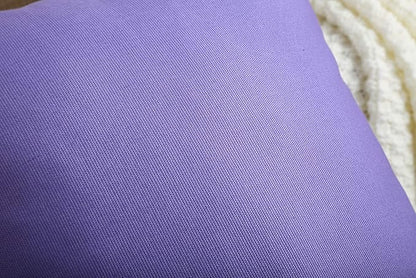 TangDepot Handmade Decorative Solid 100% Cotton Canvas Throw Pillow Covers/Pillow Shams, (24" x24" , Violet, 1 Count (Pack of 1))