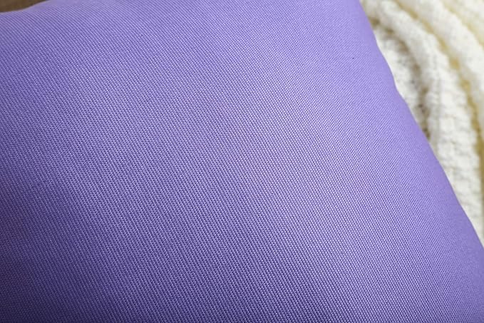 TangDepot Handmade Decorative Solid 100% Cotton Canvas Throw Pillow Covers/Pillow Shams, (12"x20", Violet), 1 Count (Pack of 1)