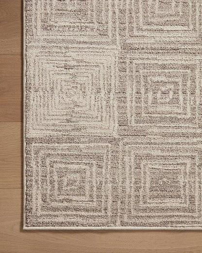 Loloi Darby Collection DAR-05 Beige/Grey 2'-7" x 4' Accent Rug