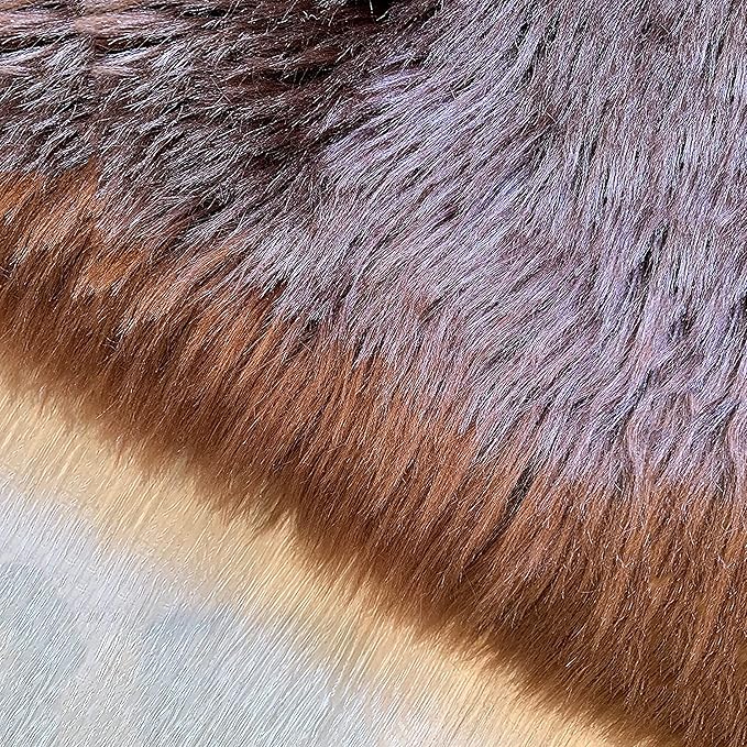 LAMBZY High Pile Super Soft Faux Sheepskin Rug (6'x9', Brown)