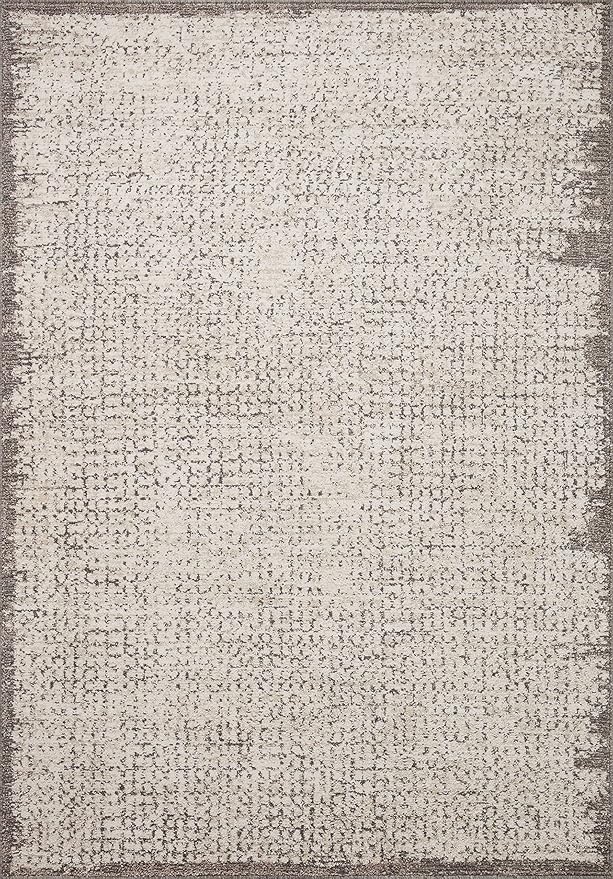 Loloi Darby Collection DAR-04 Ivory/Stone 5'-3" x 7'-6" Area Rug