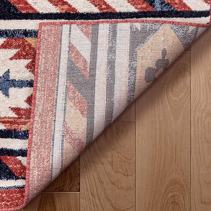 Well Woven Tulsa Lea Crimson Traditional Southwestern Tribal 3x5 (3'11" x 5'3") Area Rug