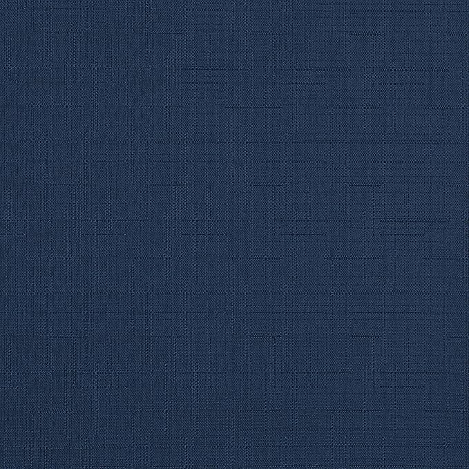 Eclipse Kendall Solid Textured Blackout Thermal Insulated Lining Grommet Window Curtain for Bedroom (1 Panel), 42 in x 84 in, Denim
