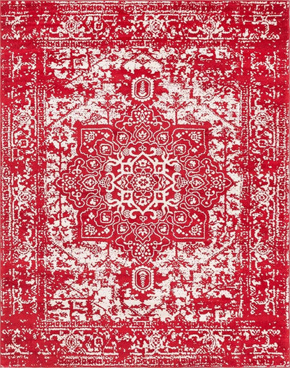 Rugs.com Arlington Collection Rug – 8' x 10' Red Medium-Pile Rug Perfect for Living Rooms, Large Dining Rooms, Open Floorplans