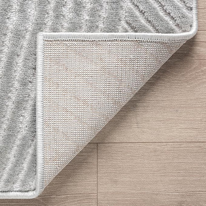 Abani Grey Area Rug for Living Room, Bedroom - Zen Reiki Pattern- 4 x 6 -Durable & Easy to Clean