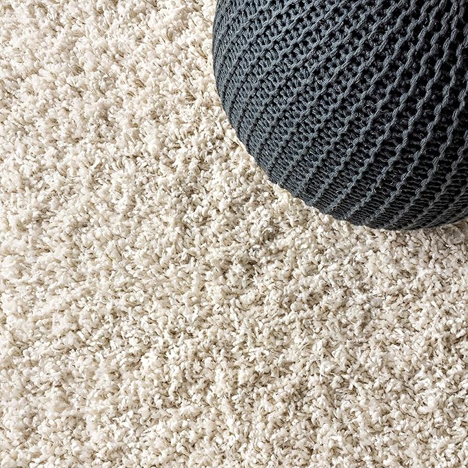 JONATHAN Y Mercer Shag Plush Tassel Cream Indoor Area Rug, 8x10, Contemporary, Modern, Easy-Cleaning for Living Room, Bedroom, Kitchen, Pet Friendly, Non-Shedding (MCR100D-8)
