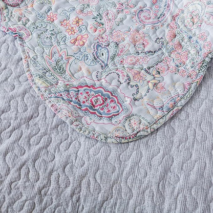 HoneiLife Quilt Sets Queen Size - Microfiber Bedspreads 3-Piece,Queen Quilt Bedding Sets All Season Quilts,Lightweight Coverlets for Queen Beds