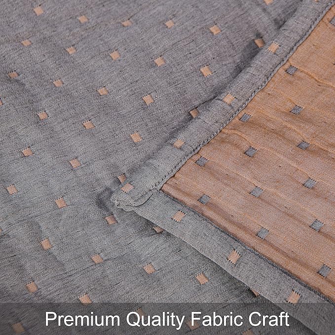 NTBAY 3 Layers Cotton Muslin 106x92 King Bed Blanket, Super Soft Breathable Thermal Yarn Dyed Quilt for Adults, Perfect Lightweight Blanket for Couch Sofa Bed All Seasons, Orange Dot